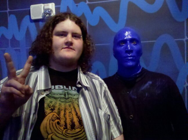 Me and one of the Blue Men