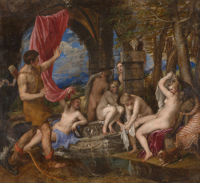 $72.7- Diana and Actaeon -Titian 1556â€“1559