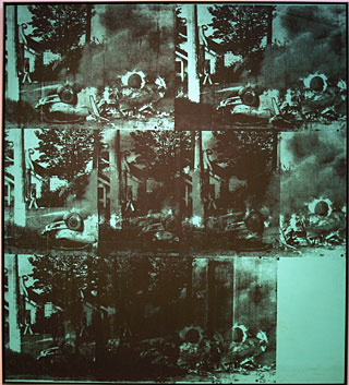 $75.3- Green Car Crash (Green Burning Car I) -Andy Warhol -1963