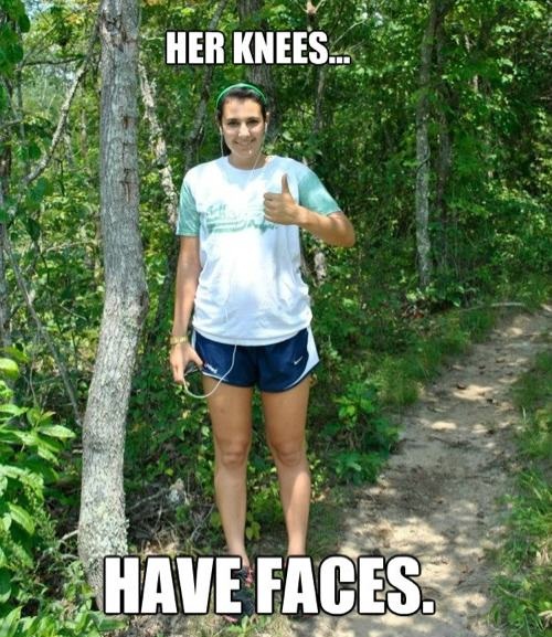 memes - knees meme - Her Knees... 3. Have Faces