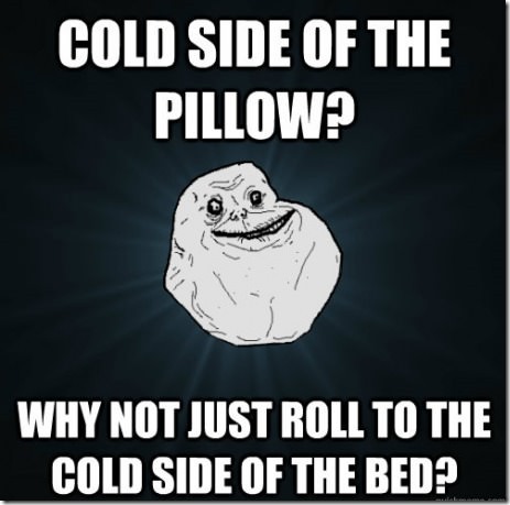 memes - cartoon - Cold Side Of The Pillow? Why Not Just Roll To The Cold Side Of The Bed?