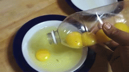 separate egg white and yolk gif