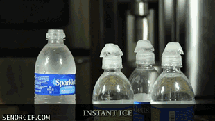 supercooled water gif - Sparkki Instant Ice Senorgif.Com