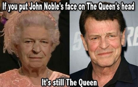 john noble meme - If you put John Noble's face on The Queen's head It's still The Queen