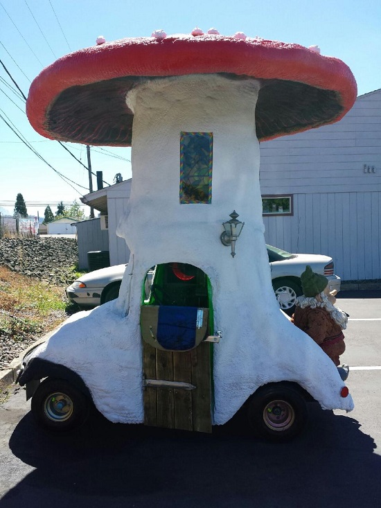 mushroom car
