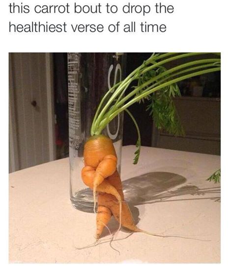 carrot meme - this carrot bout to drop the healthiest verse of all time