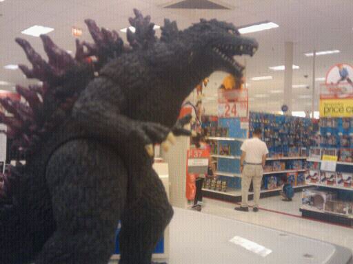 just Godzilla creeping on a guest