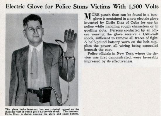 Before Tazers They Had This Electric Glove 