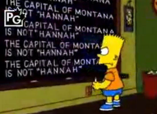 The Best From Bart Simpsons Chalkboard