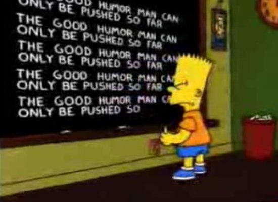 The Best From Bart Simpsons Chalkboard