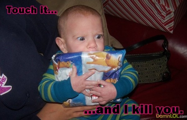 toddler - Touch it... mand I kill you. DamnLOL.com