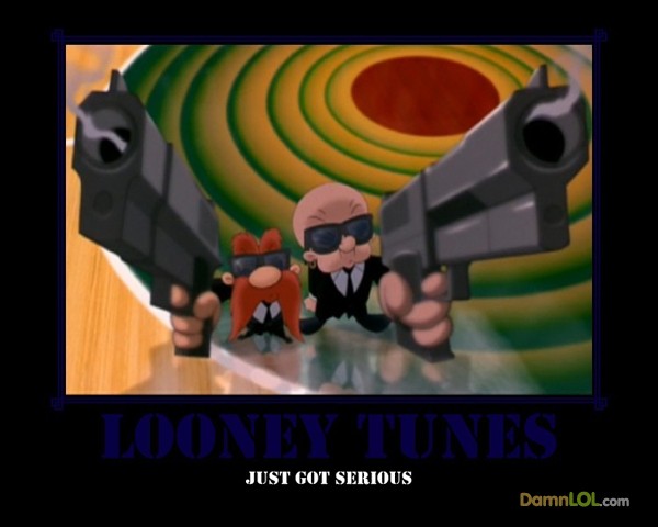 elmer fudd and yosemite sam space jam - Looney Tunes Just Got Serious DamnLOL.com