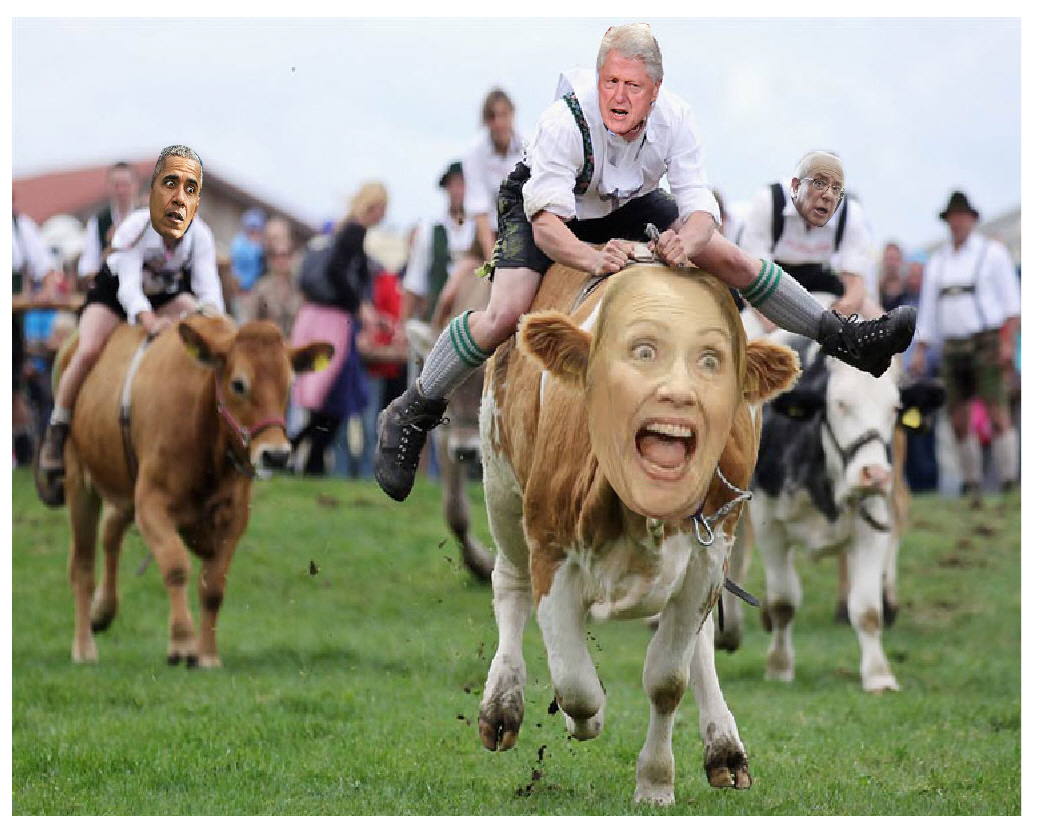 Bill is riding Hillary back to Washington!