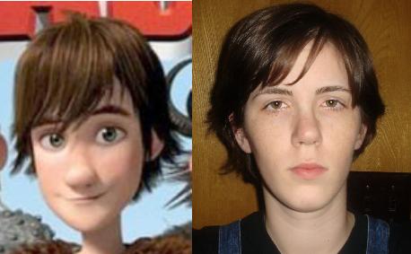 I think I look like Hiccup from How To Train Your Dragon.