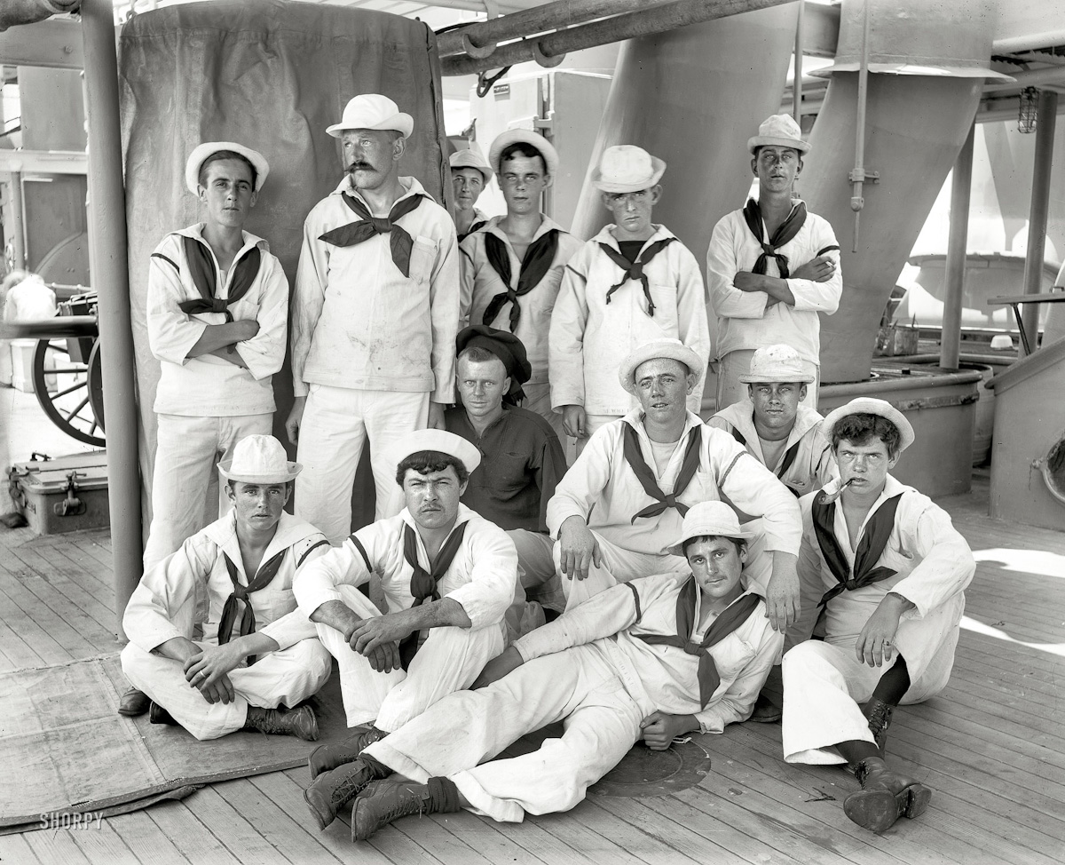 006  1896  U.S.S. New York . "Group of sailors"  Edward Hart
