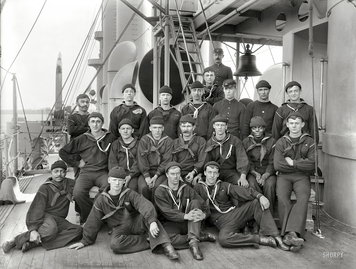 011  1899  "Berth deck cooks aboard cruiser U.S.S. Brooklyn"  Edward H. Hart