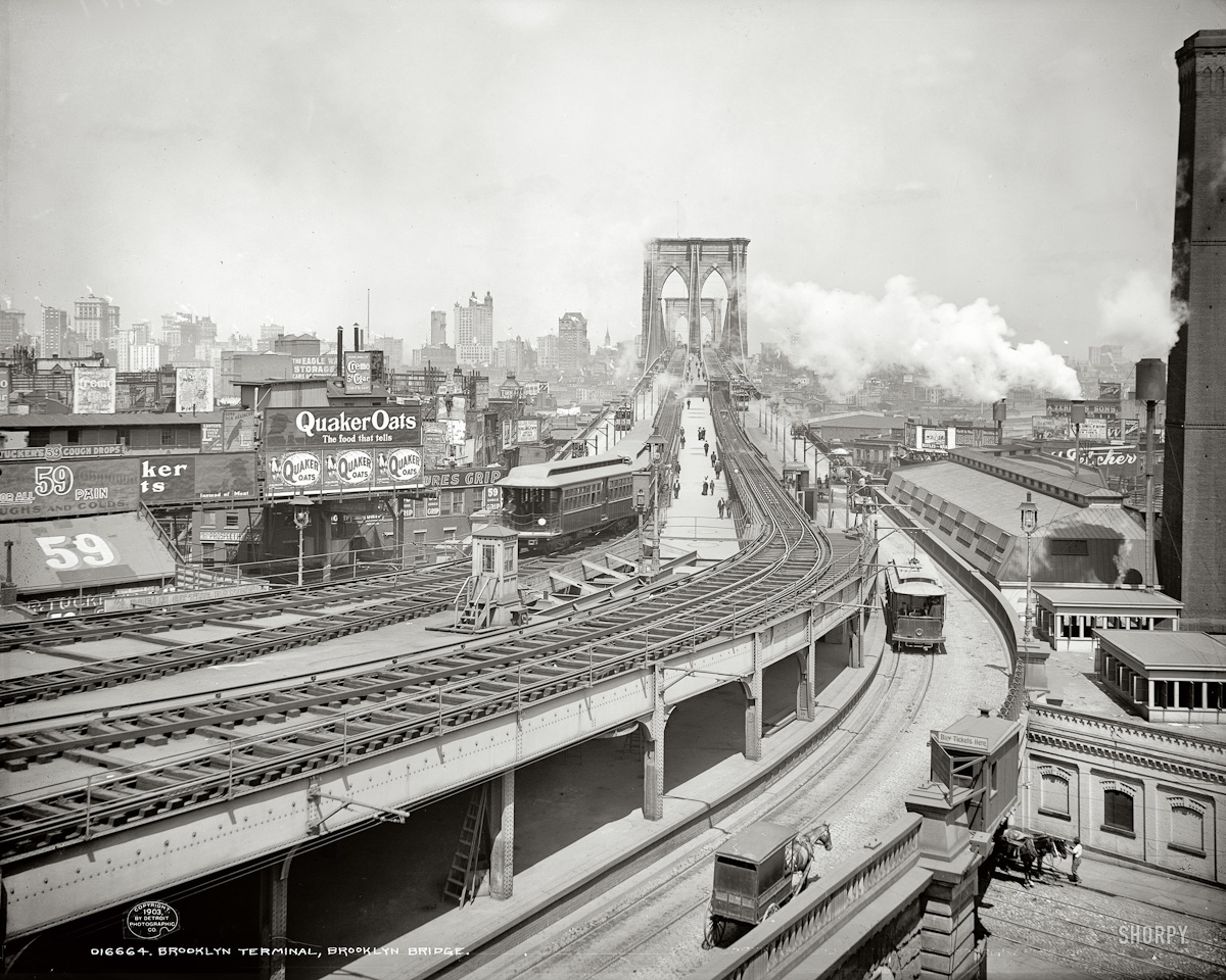 031  1903  New York . "Brooklyn Terminal at Brooklyn Bridge "