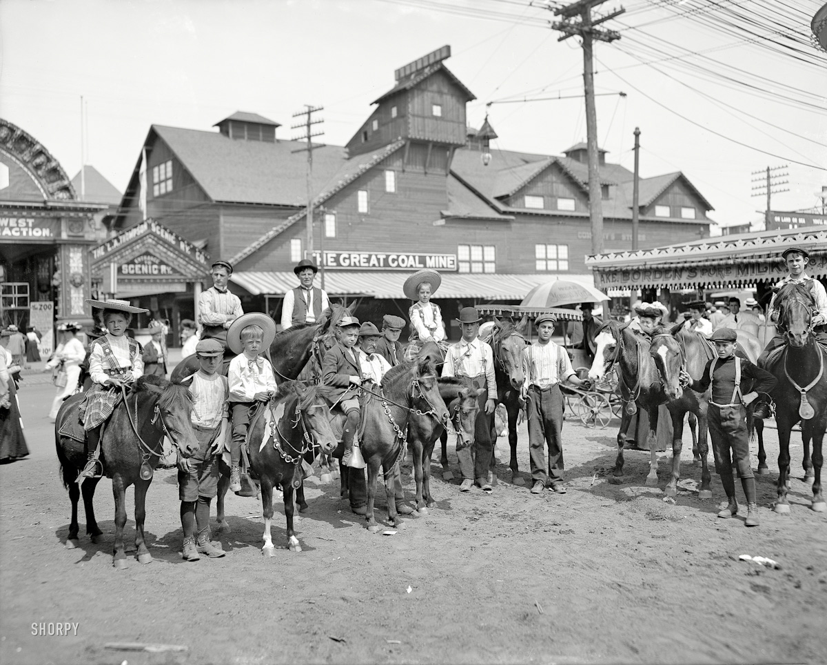 036  1904  New York . "The Ponies, Coney Island "