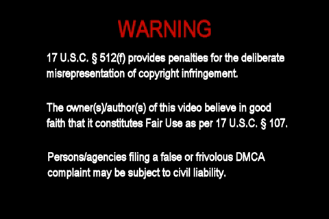 use this fair use disclaimer to protect you rights