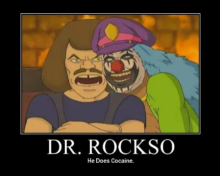 Dr. Rockso from Metalocalypse with Murderface