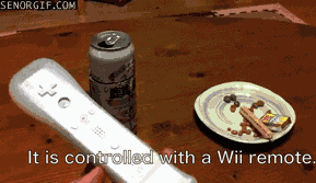 but will it blend meme - Senorgif.Com It is controlled with a Wii remote.