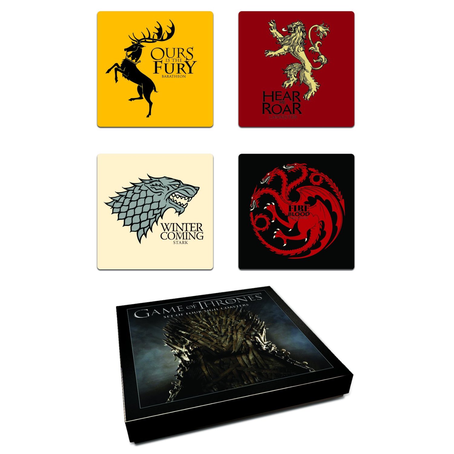 <a href="http://ebaum.it/gotcoast" target="_blank">Game Of Thrones Crest Coasters - $10.99</a>