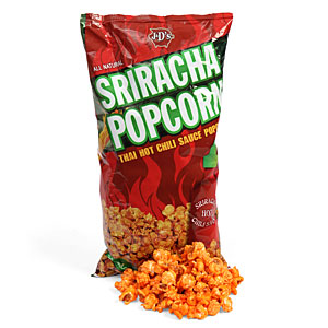 <a href="http://www.kqzyfj.com/click-6369430-10746449?url=http%3A%2F%2Fwww.thinkgeek.com%2Fproduct%2Ff345%2F%3Fref%3Dc&cjsku=3F345" target="_blank">Sriracha Popcorn</a> $4.99