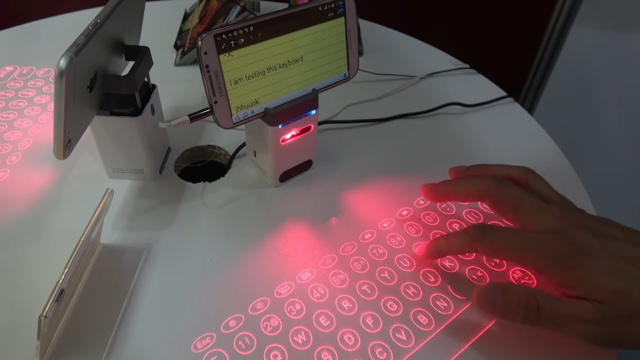 Enter into the next era of technology (or at least into the Virtual Boy Headset era) with this awesome projected keyboard (and piano). The Serafim Keybo - $99.99 Get it <a href="https://amzn.to/2rZ7vLF" target="_blank"><font color="red"><b>HERE</font></b></a>.