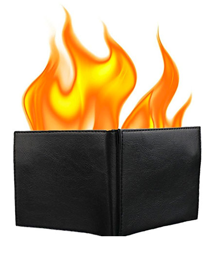 Summon the flames of the underworld (or atleast appear to) and look like a true wizard with this Magical Fire Wallet  $11.99 Get it <a href="https://amzn.to/2rUSOsQ" target="_blank"><font color="red"><b>HERE</font></b></a>.