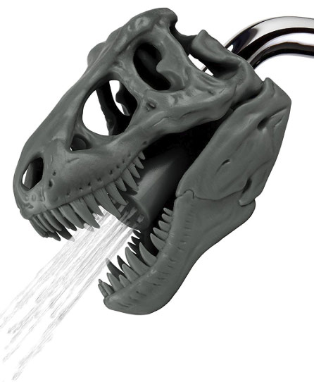 Shower in style with this Tyrannosaurus Rex Skull $18.99 Get it <a href="https://amzn.to/2LjA9zM" target="_blank"><font color="red"><b>HERE</font></b></a>.