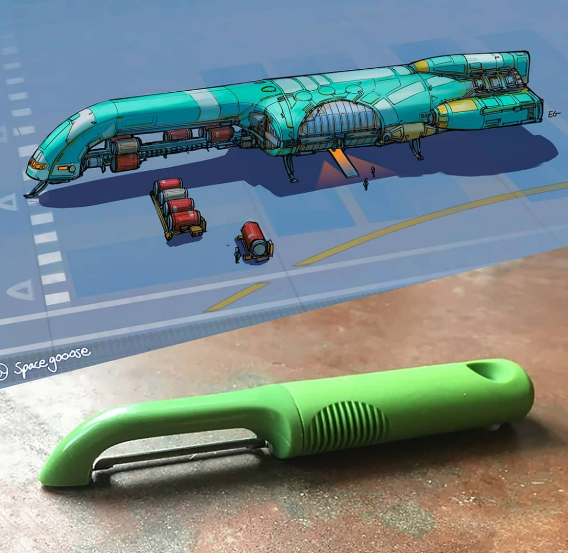 Artist Channels His Inner Space-Nerd and Transforms Regular Objects into Spaceships