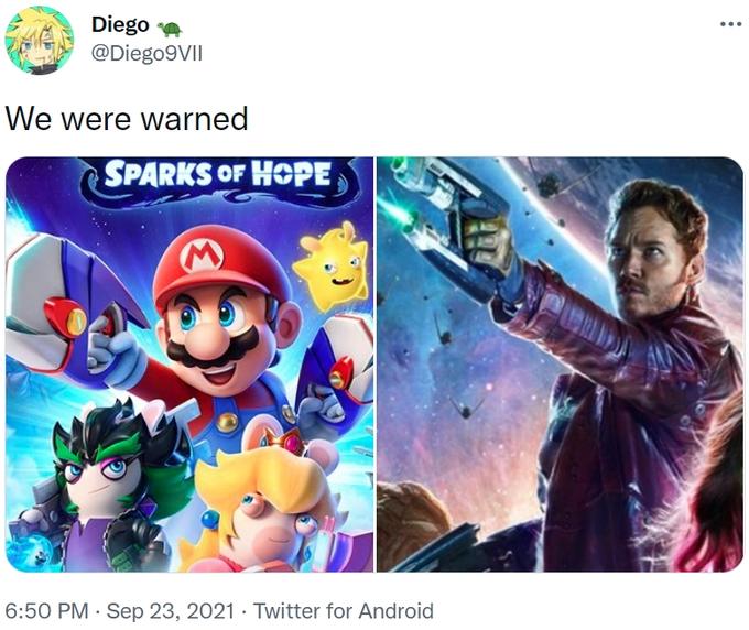 super mario bros memes - mario movie memes - An qik Diego We were warned Sparks Of Hope Twitter for Android