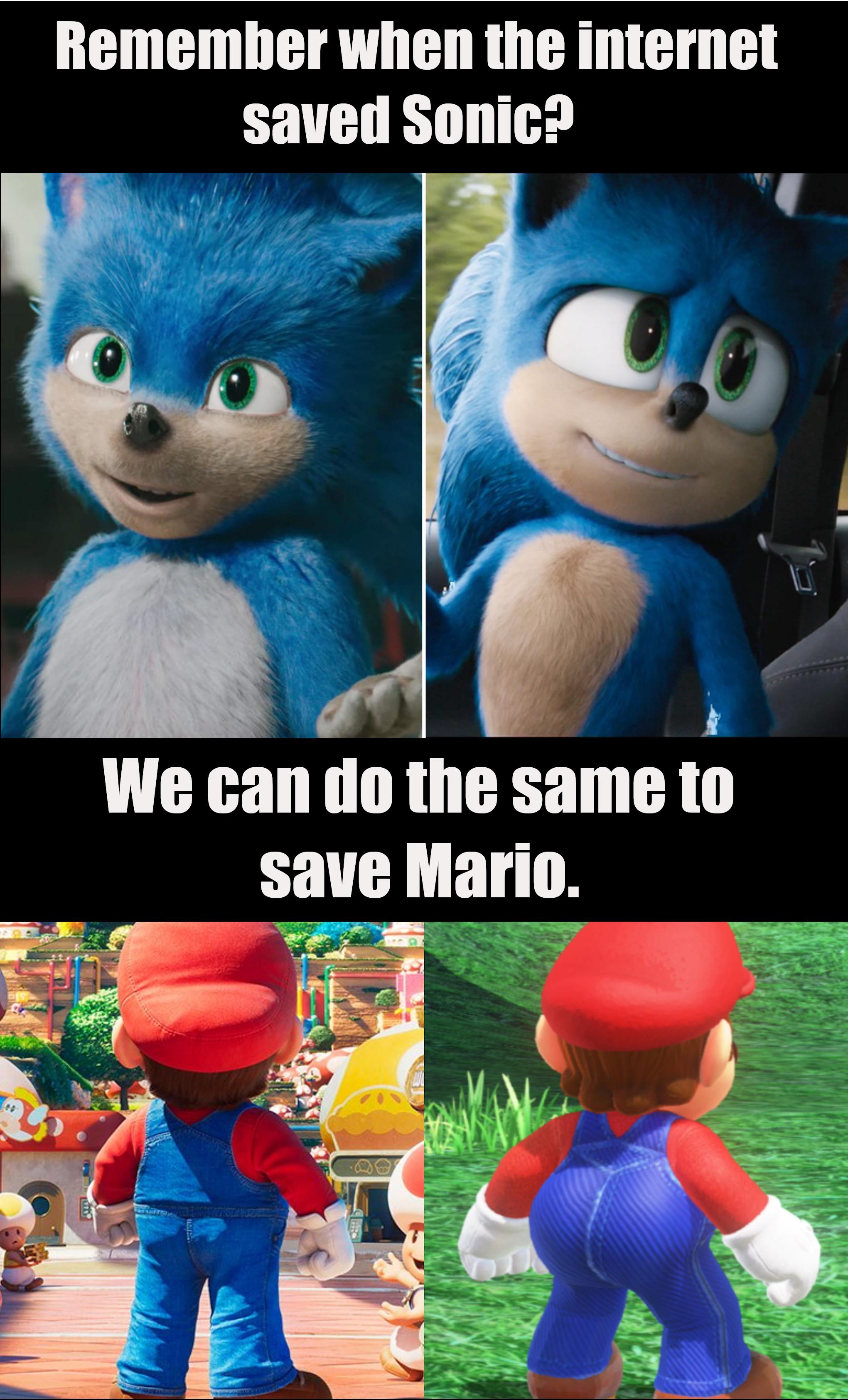 super mario bros memes - mario bros meme - Remember when the internet saved Sonic? We can do the same to save Mario.