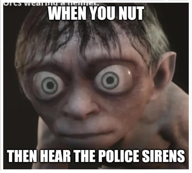 The Lord of the Rings: Gollum - ofes wealmy a nemieL. When You Nut Then Hear The Police Sirens