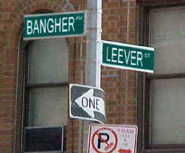 Corner of Bangher and Leever