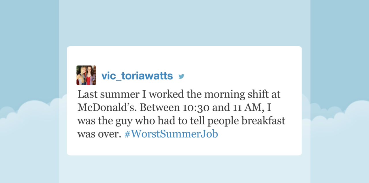 Worst Summer Jobs