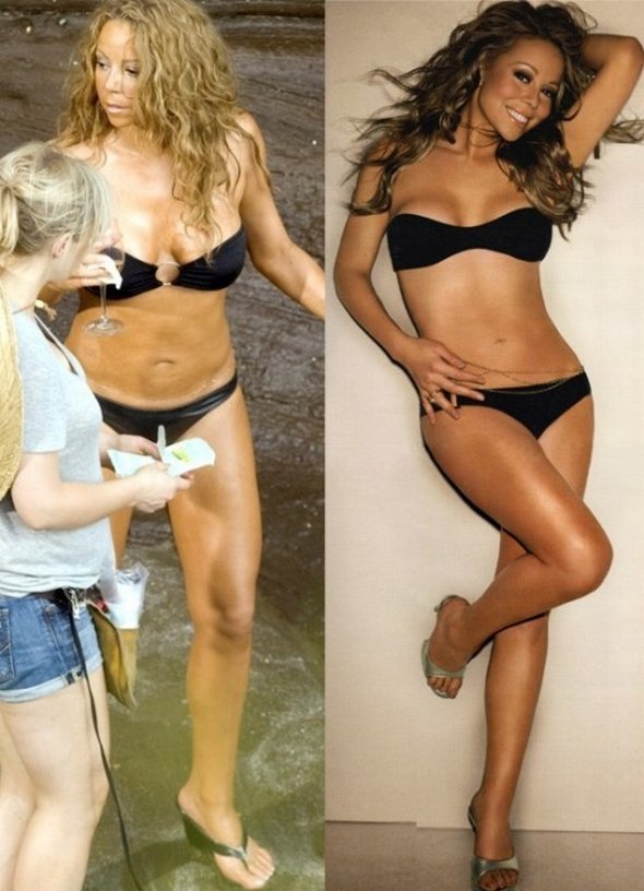 mariah carey photoshop before after