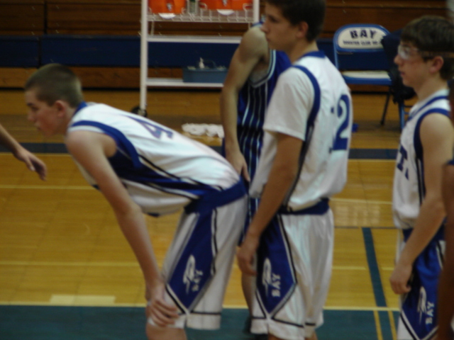 hahaha two boys on a JV basketball team, did they even notice what they were showing the crowd?