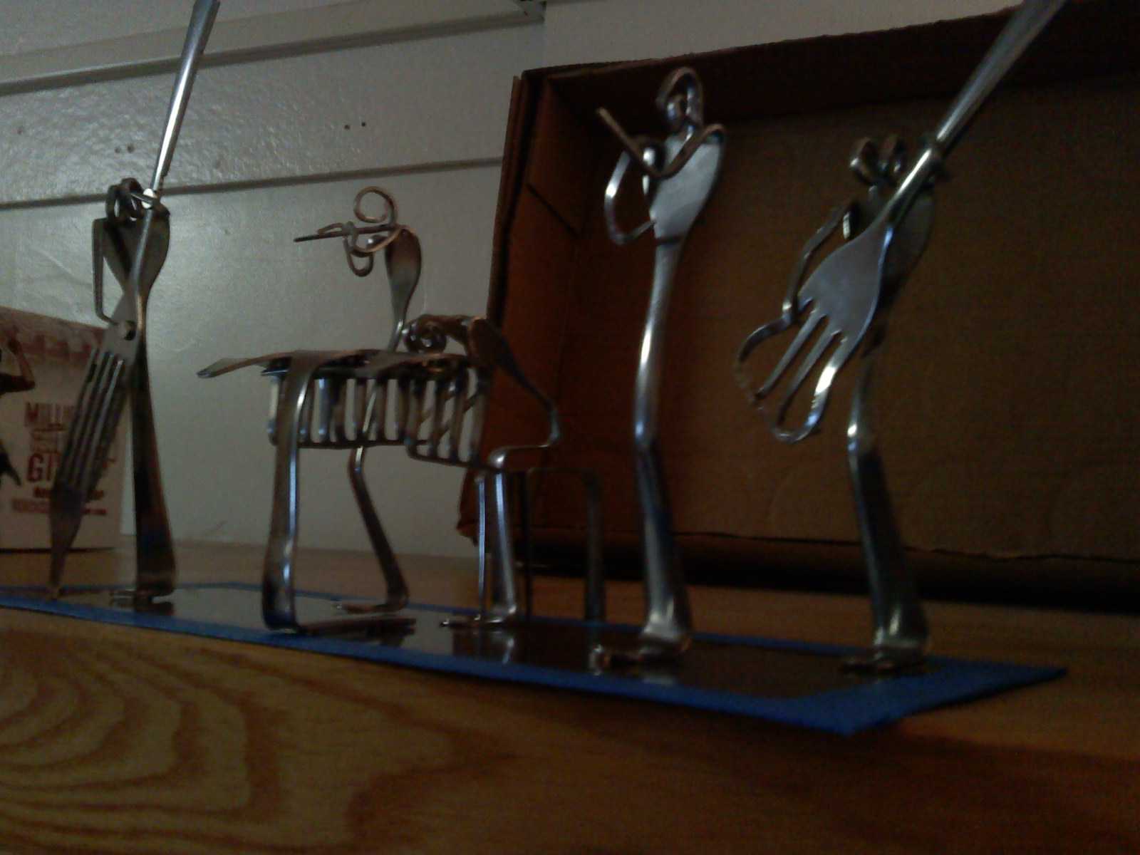 Bent Fork Sculptures