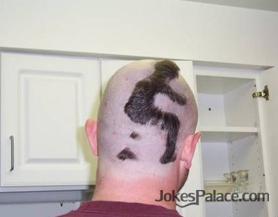 haircut of man taking a shit :D