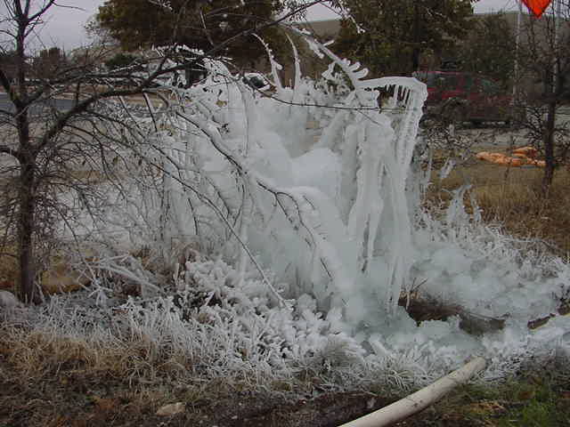 busted water main - 20 degrees