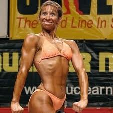 This woman must be on steroids. 