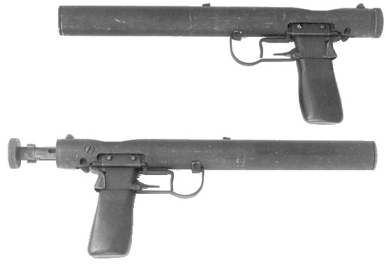 Welrod -Original gun is British, but it was adopted by the Germans