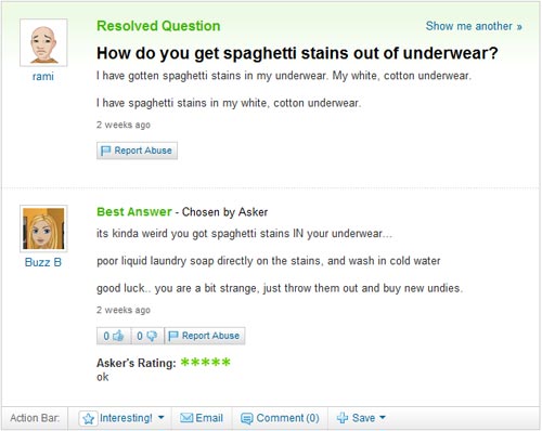 Another Yahoo Answer Fail Gallery