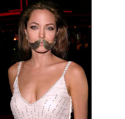 Hot girls with a mustache