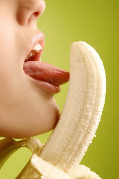 Girls Eating Bananas