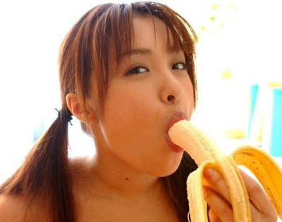 Girls Eating Bananas