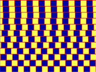 The horizontal lines are actually perfectly parallel.