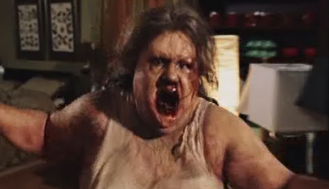 FAT ZOMBIE LADY- Dawn of the Dead (Remake)-Why "she" is awesome? She is actually a he...and she looks like she can make a mean ass batch of fried chicken