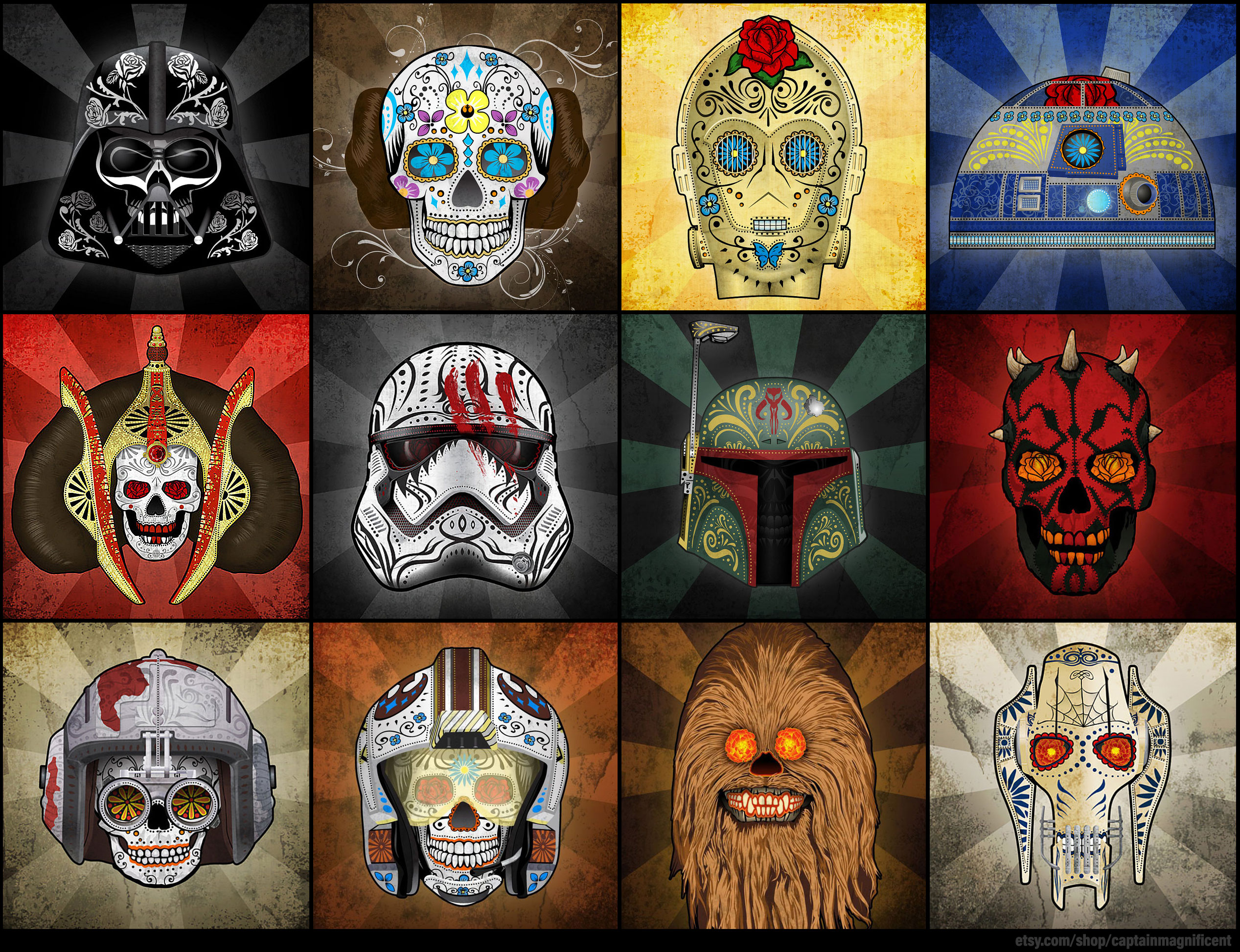 Star Wars Day of the Dead by Captain Magnificient